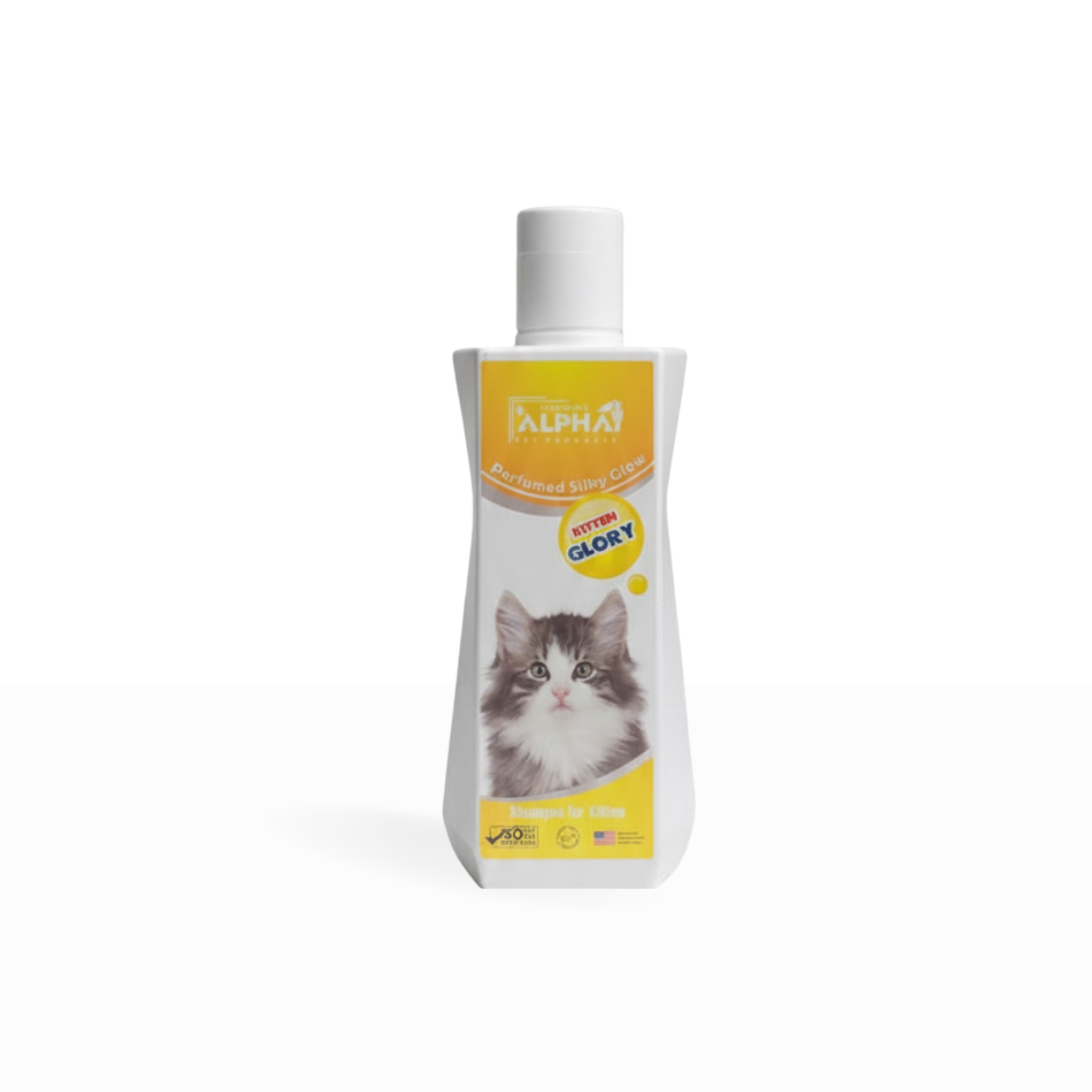 25 Incredible Alpha Silky Glow Kitten Shampoo – Perfumed & Gentle for Soft, Shiny Fur - Image 1