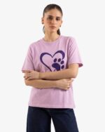 Women's Single Jersey Crew Neck with Chest print - Image 3