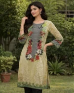 Women's Black Tussal Lawn Digital Pret