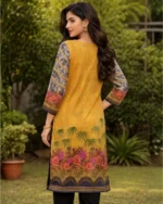 Women's Orange Tussal Lawn Digital Pret - Image 3