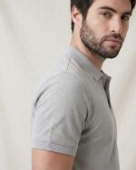 Maxx Men's Grey White Polo Shirt - 100% Combed Cotton Pique - Image 4