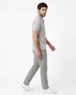 Maxx Men's Grey White Polo Shirt - 100% Combed Cotton Pique - Image 5