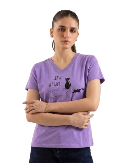 female shirt purple color