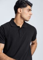 Maxx Men's Black Polo Shirt - Premium 100% Combed Cotton Pique Top