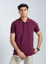 Maxx Men's Burgundy Polo Shirt - 100% Combed Cotton Pique Casual Top - Image 3