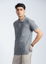 Maxx Men's Charcoal Gray Polo Shirt - 100% Combed Cotton Pique - Image 4