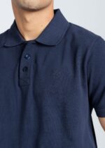 Maxx Men's Navy Blue Polo Shirt - 100% Combed Cotton Pique Slim Fit - Image 5