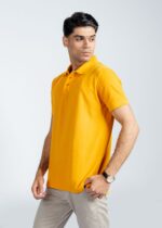Maxx Men's Mustard Yellow Polo - 100% Combed Cotton Pique Casual Shirt - Image 4