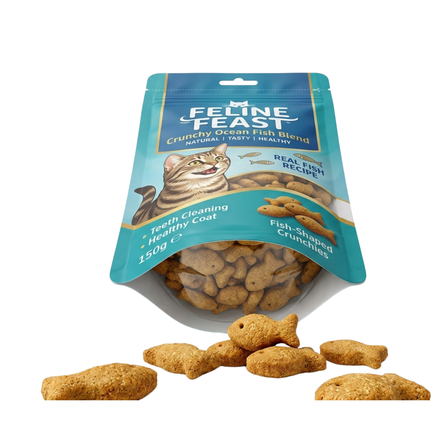 Grain-Free Cat Treats with Salmon (150g) - Image 2